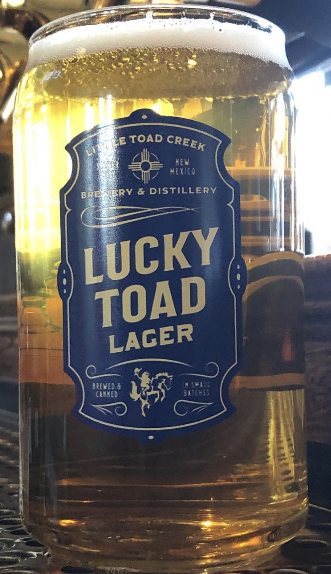 Little Toad Creek Lucky Toad Lager beer Label Full Size