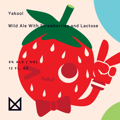 Marz Yakool Strawberry Wild Ale beer Label Full Size