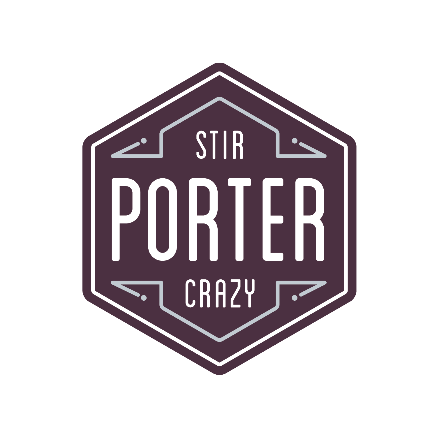 Indeed Stir Crazy Porter beer Label Full Size