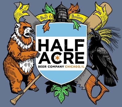 Half Acre Ultra Brown beer Label Full Size