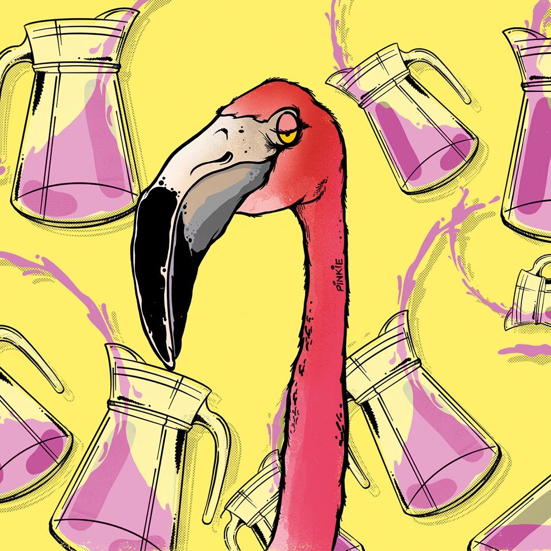 Tripping Animals Limonada Rosada beer Label Full Size