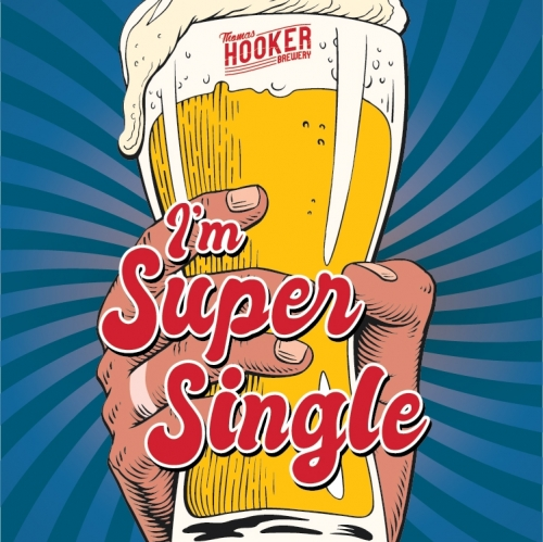 Thomas Hooker I'm Super Single beer Label Full Size