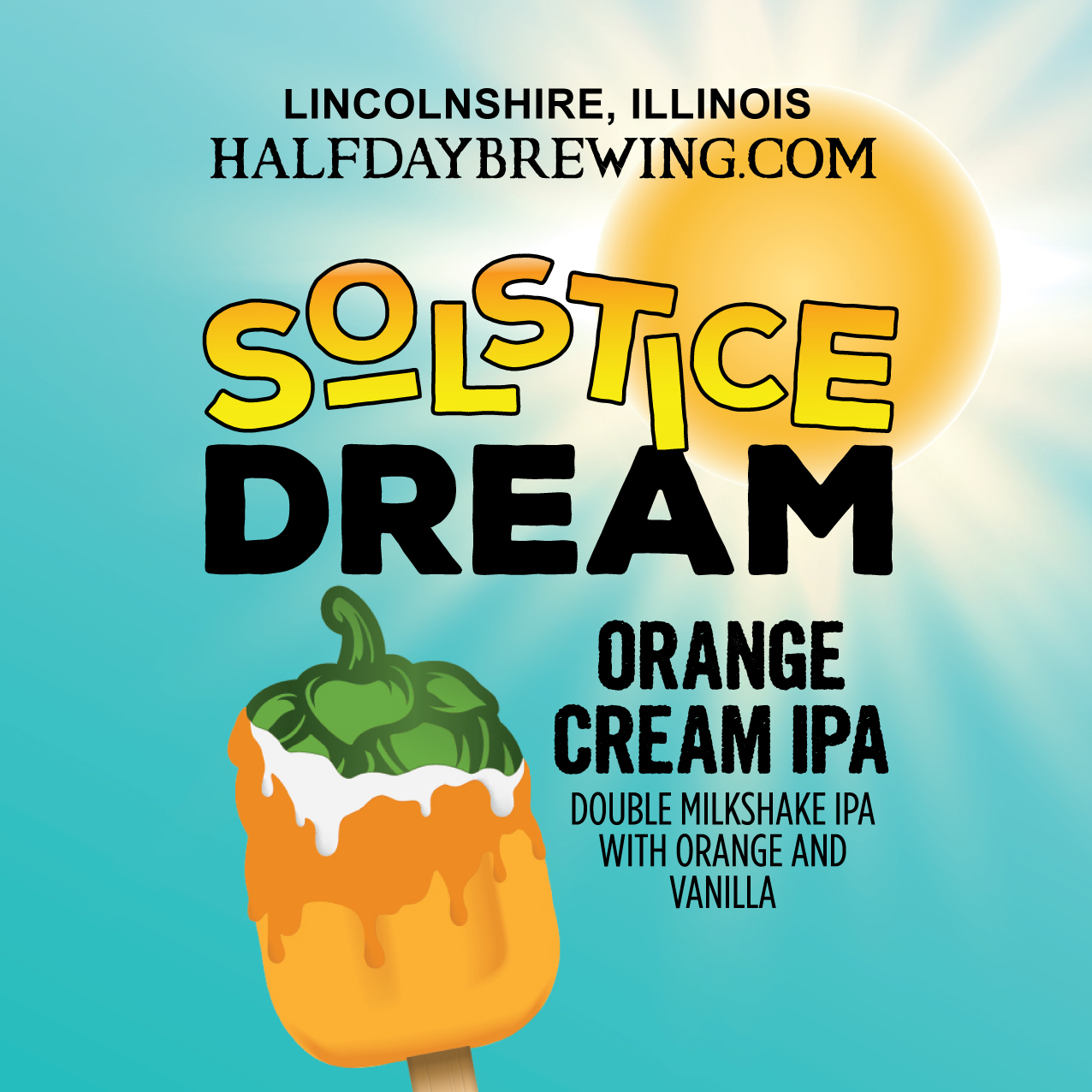 Half Day Solstice Dream beer Label Full Size