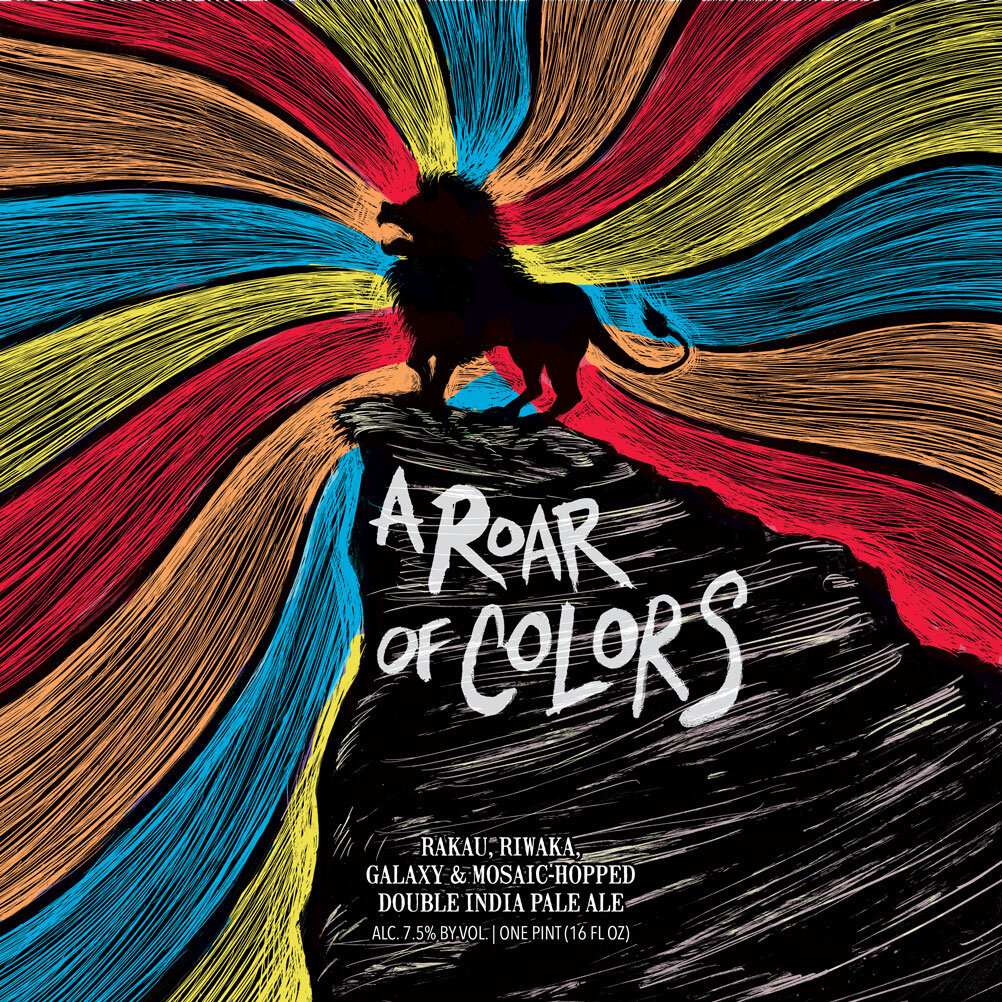 Hop Butcher for the World A Roar Of Colors beer Label Full Size