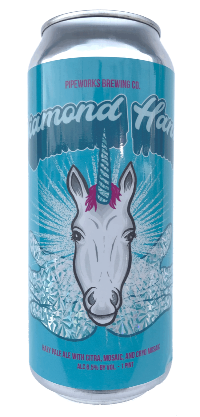 Pipeworks Diamond Hands beer Label Full Size