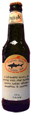 Dogfish Head Punkin Ale Barrel Aged beer Label Full Size