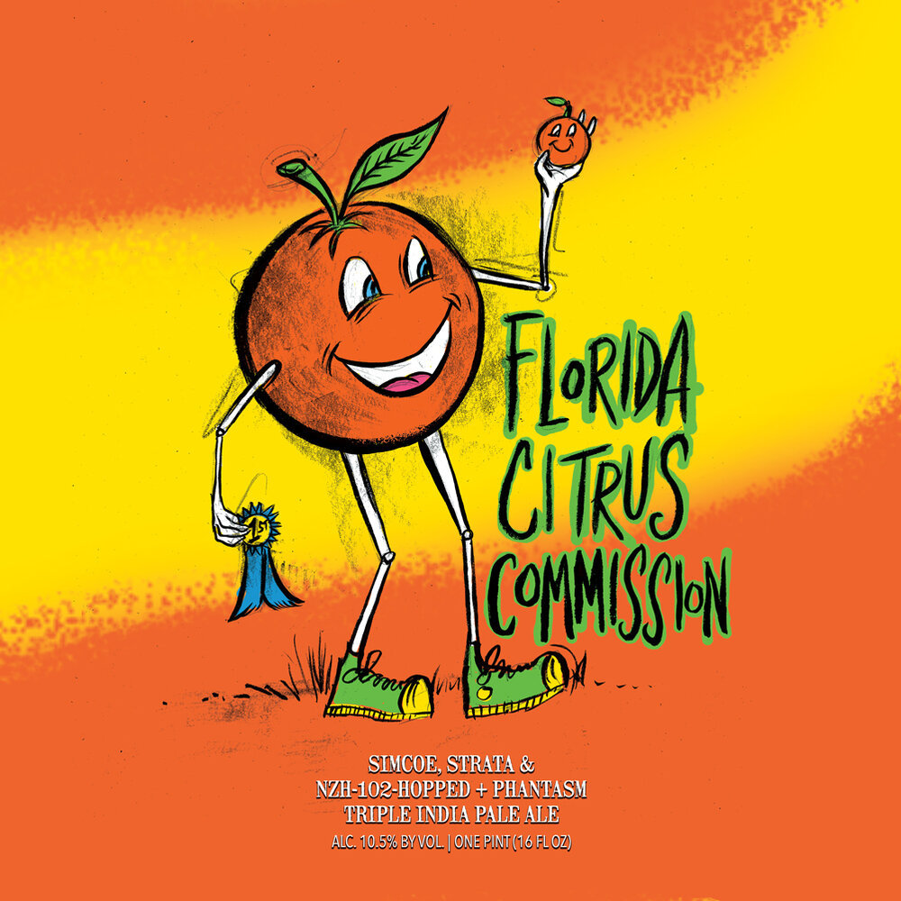 Hop Butcher Florida Citrus Commission beer Label Full Size