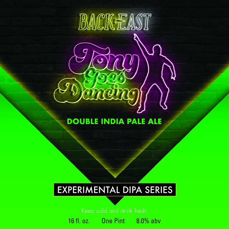 Back East Tony Goes Dancing Batch #30 beer Label Full Size