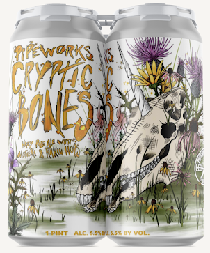 Pipeworks Cryptic Bones beer Label Full Size