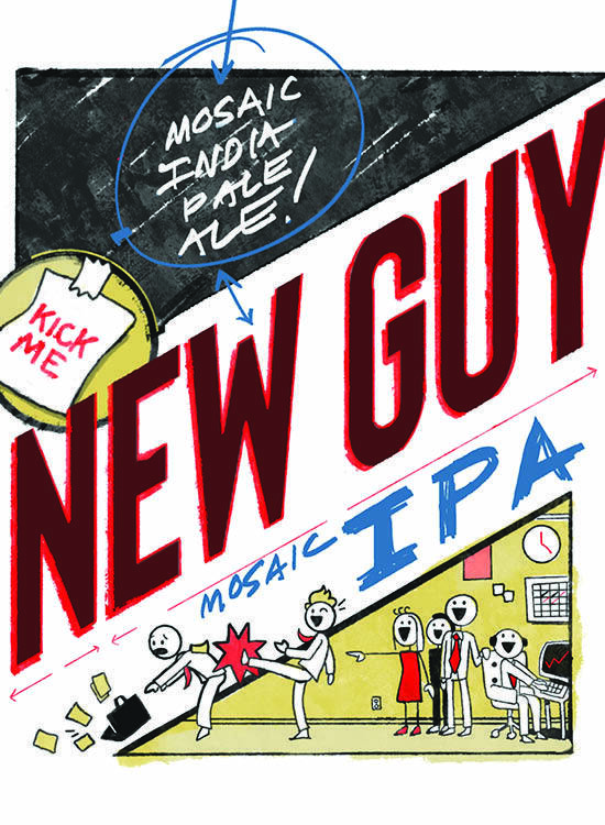 Trinity New Guy IPA beer Label Full Size