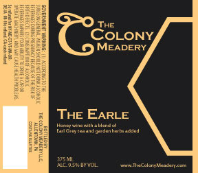 The Colony The Earle beer Label Full Size