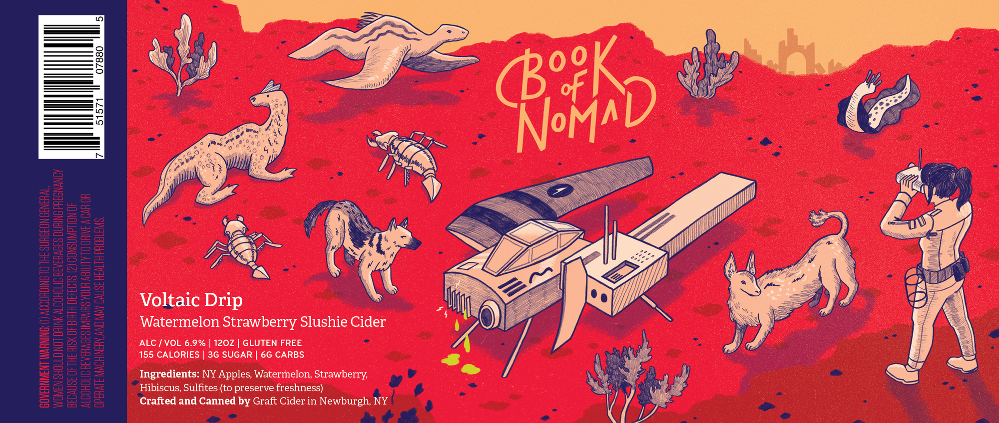 Graft Voltaic Drip | Book of Nomad beer Label Full Size