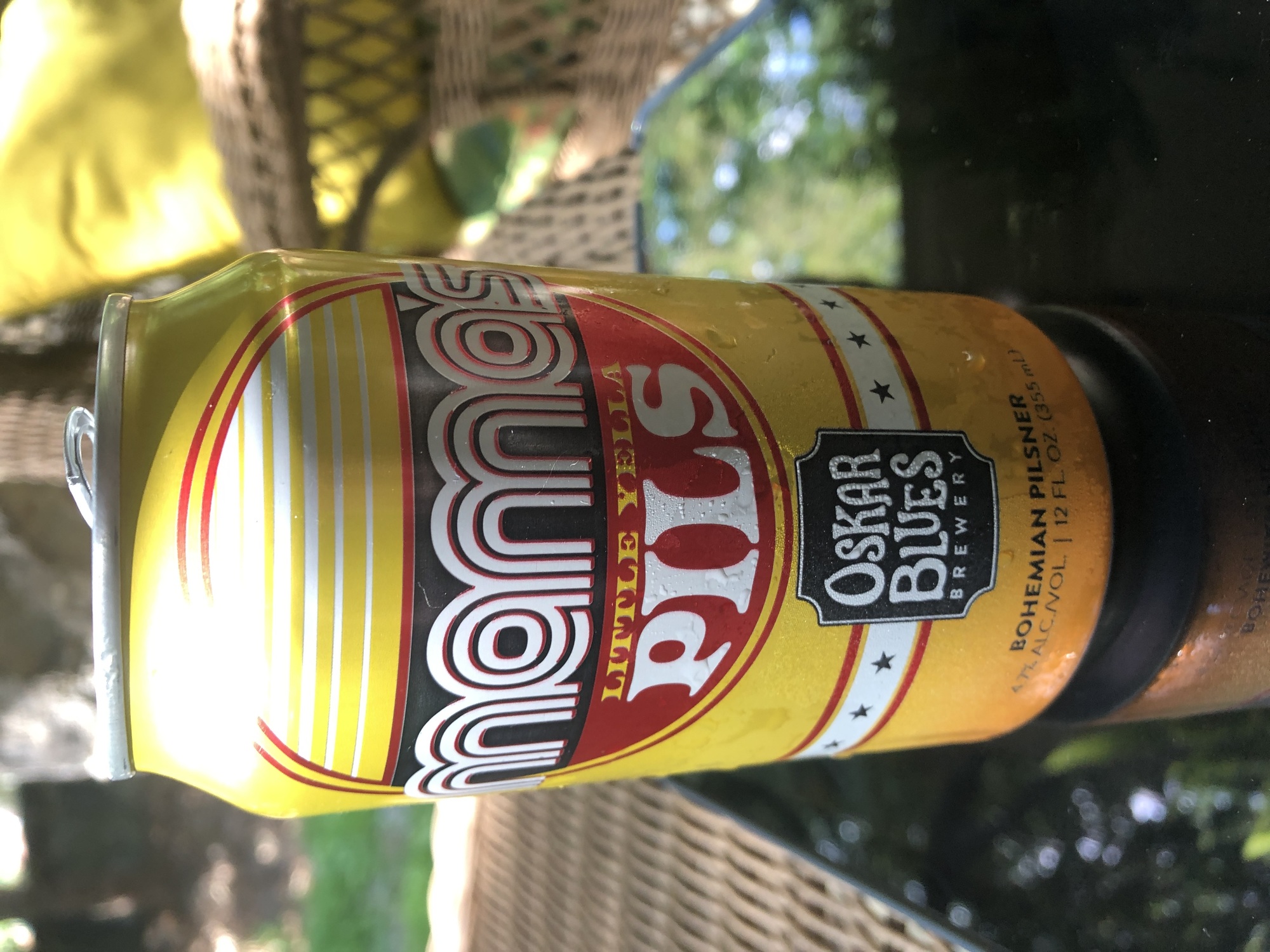 Oskar Blues Mama’s Little Yella Pils beer Label Full Size