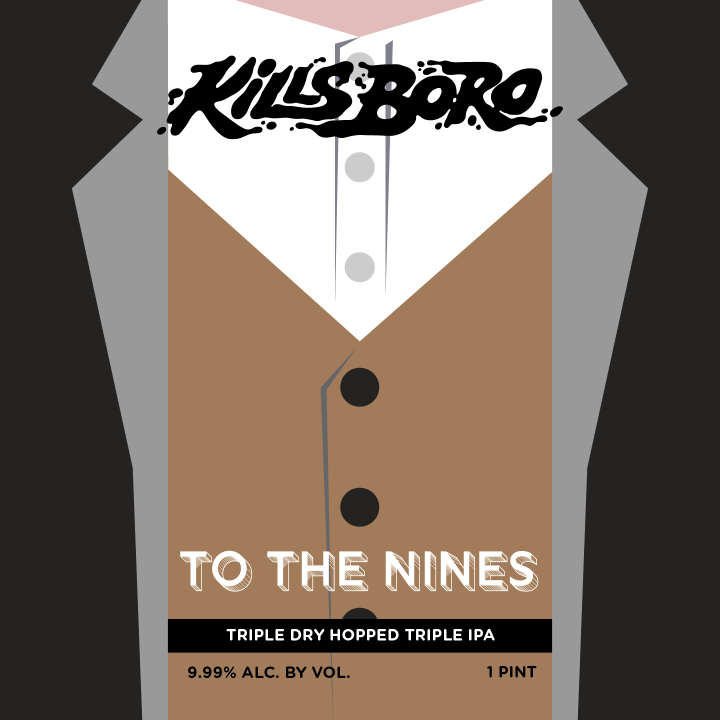 Kills Boro - To the Nines beer Label Full Size