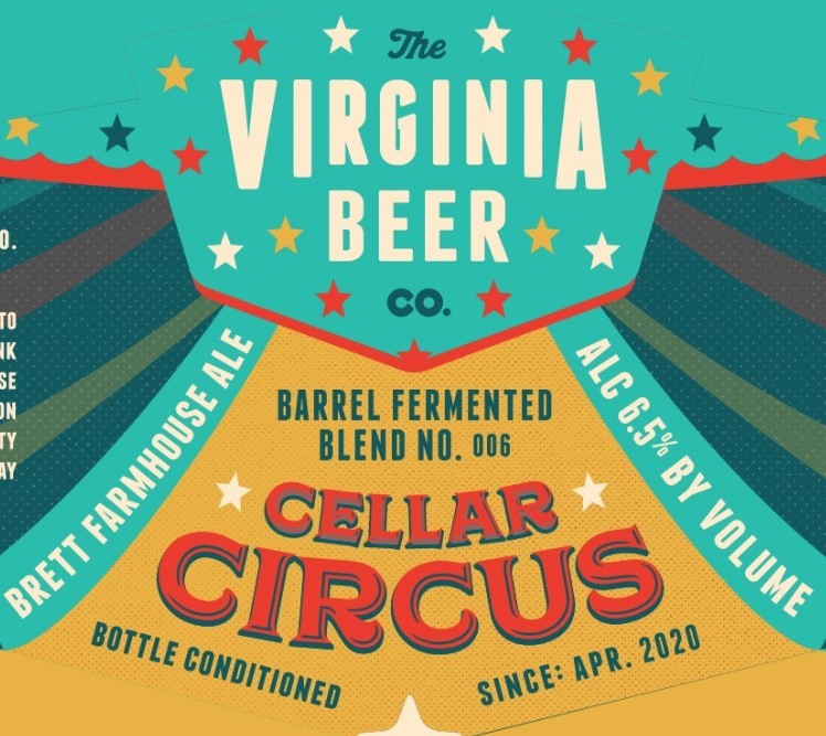 Virginia Beer Co. Cellar Circus // Blend No. 006 beer Label Full Size