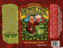 Inlet Monk Belgian beer Label Full Size