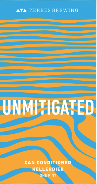 Threes Unmitigated beer Label Full Size
