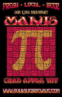 Sun King Malus Pi Crab Apple Wit beer Label Full Size