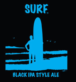Surf Black IPA beer Label Full Size