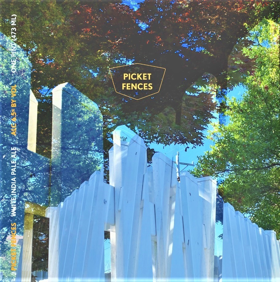 Virginia Beer Co. Picket Fences White IPA beer Label Full Size