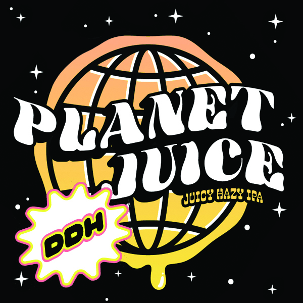 Gnarly Barley DDH Planet Juice beer Label Full Size