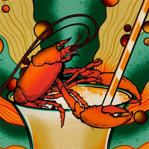 Tripping Animals + Definitive Lobsters & Pina Coladas beer Label Full Size