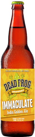 Dead Frog India Golden Ale beer Label Full Size