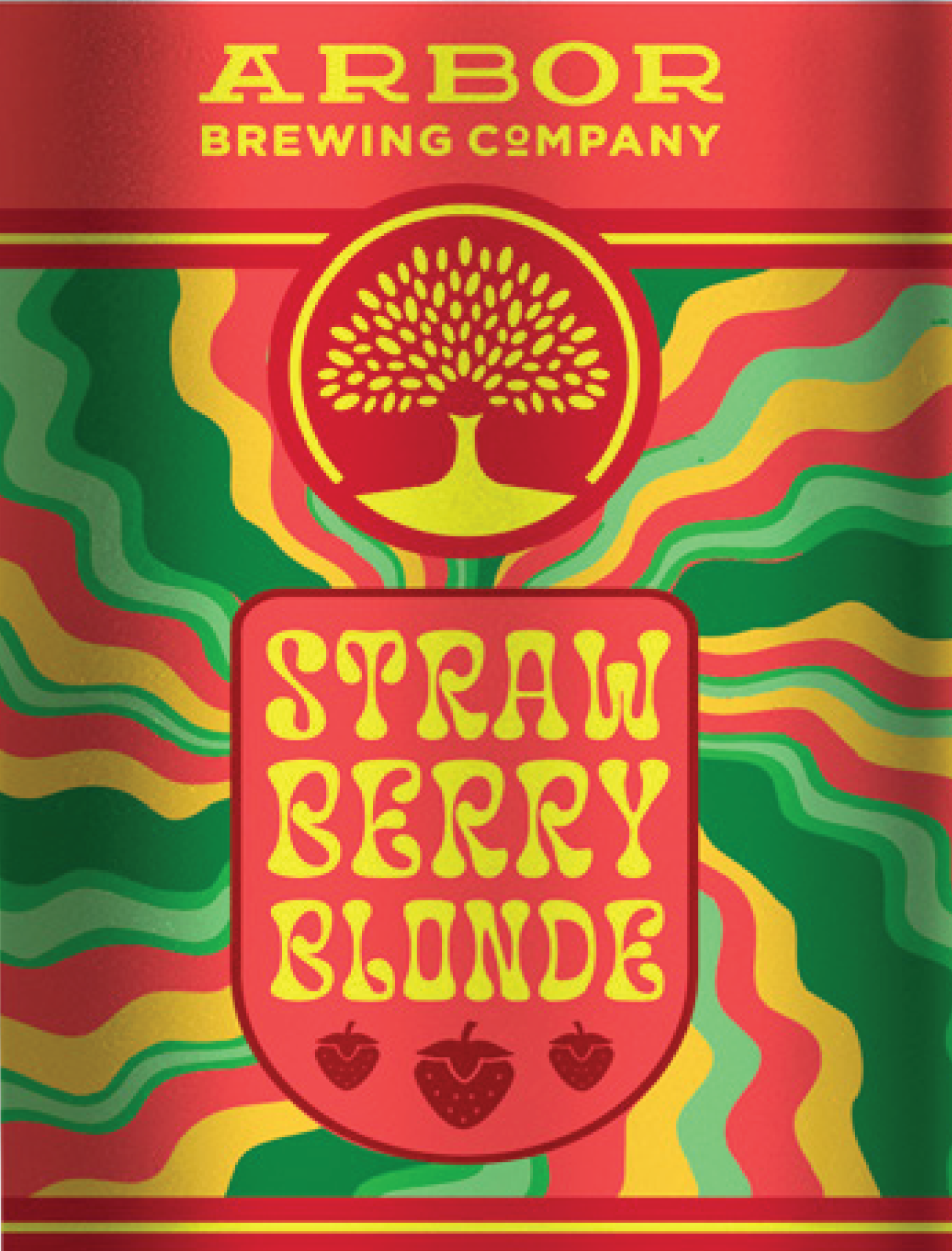 Arbor Strawberry Blonde beer Label Full Size