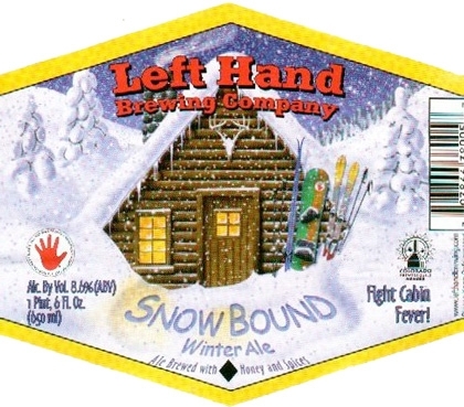 Left Hand Snow Bound beer Label Full Size