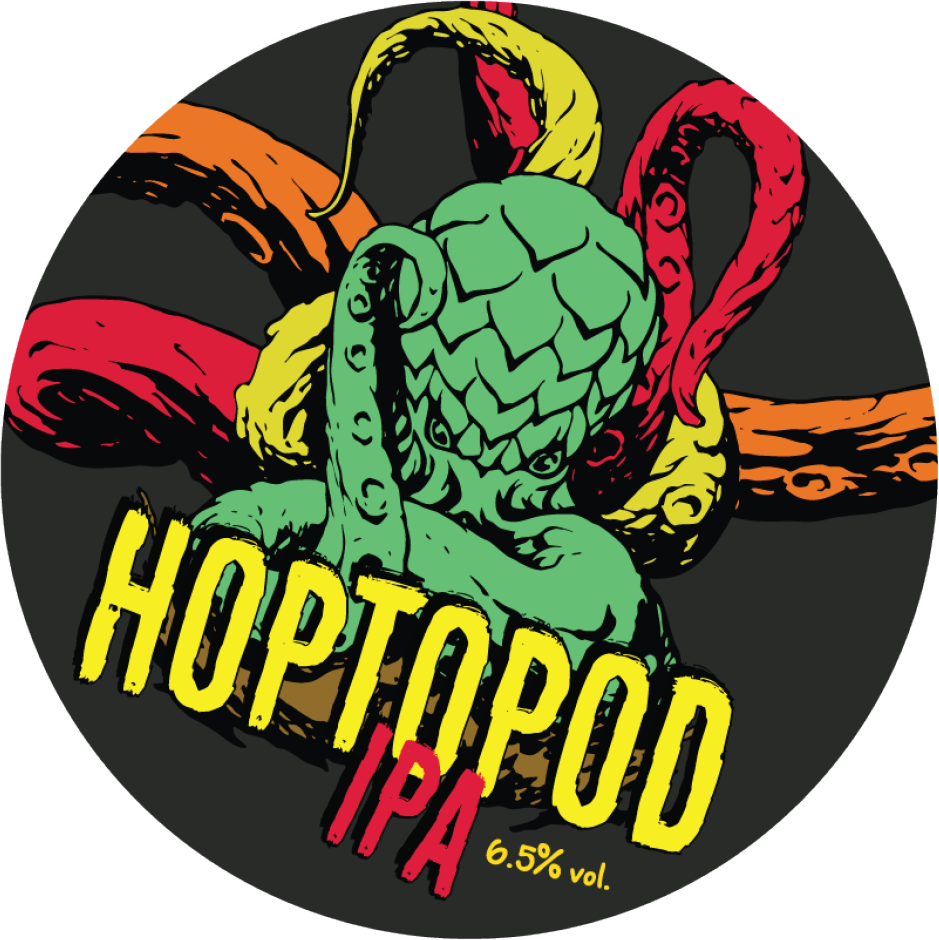 Dogma Hoptopod beer Label Full Size