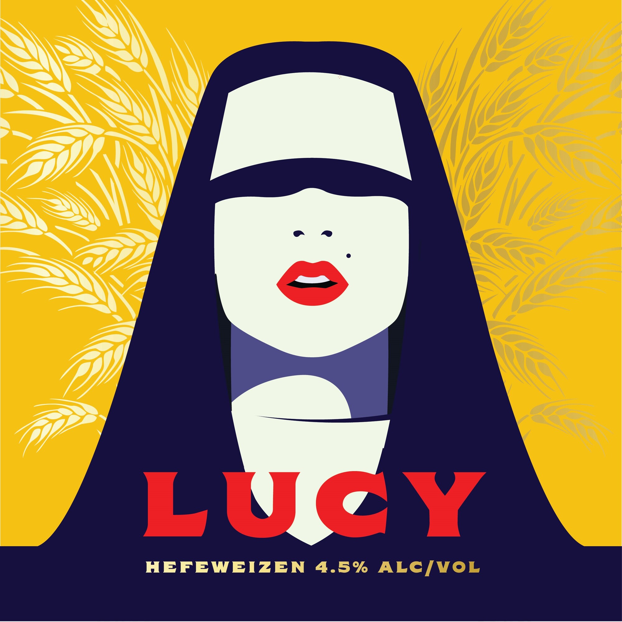 Back Pew Lucy beer Label Full Size