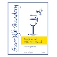 Starlight Traditional Off-Dry beer Label Full Size