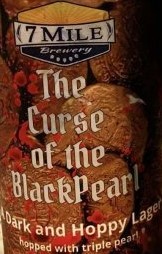 7 Mile The Curse Of The Black Pearl beer Label Full Size