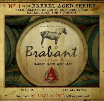Avery Barrel Aged Series # 1 - Brabant beer Label Full Size