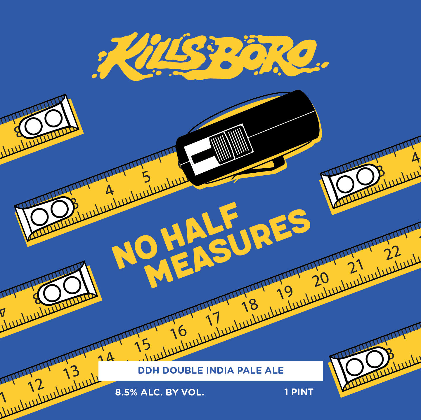 Kills Boro No Half Measures beer Label Full Size