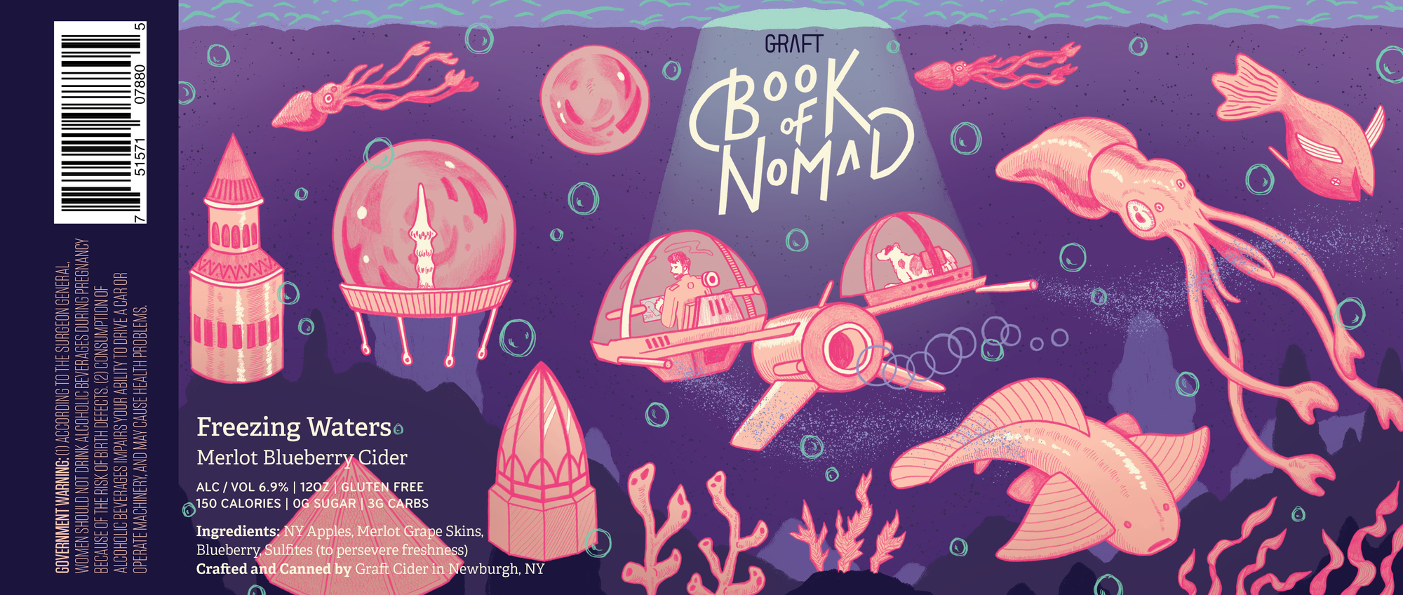 Graft Freezing Waters: Book of Nomad beer Label Full Size