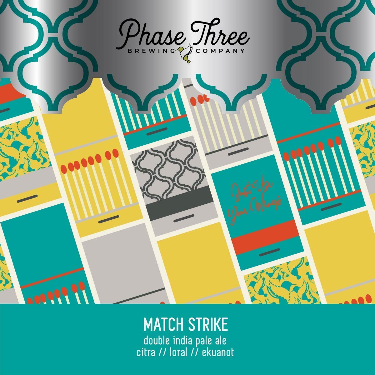 Phase Three Match Strike beer Label Full Size