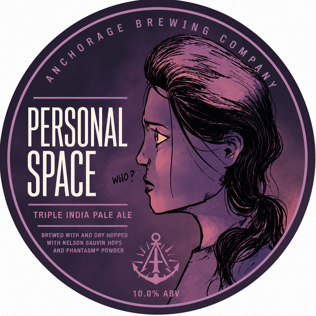 Anchorage Personal Space beer Label Full Size