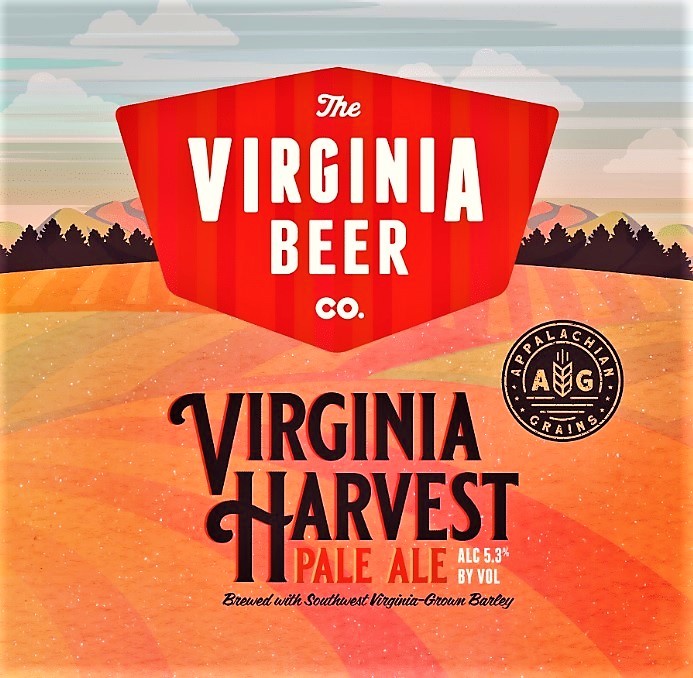 Virginia Beer Co. Virginia Harvest Pale Ale beer Label Full Size