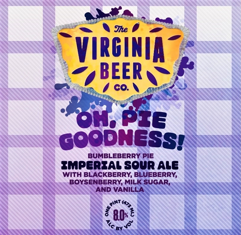 Virginia Beer Co. Oh, Pie Goodness! beer Label Full Size