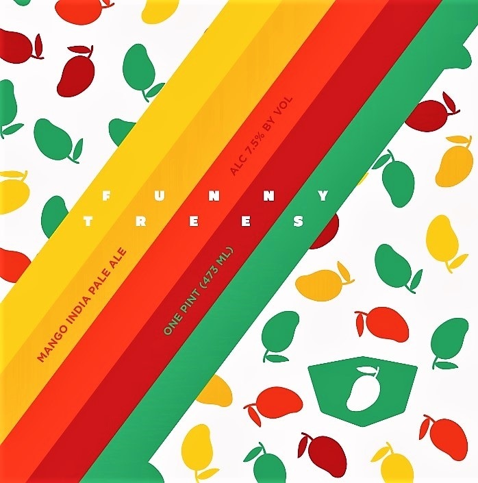 Virginia Beer Co. Funny Trees Mango IPA beer Label Full Size