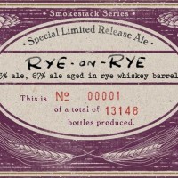 Boulevard Rye-on-Rye 2013 beer Label Full Size
