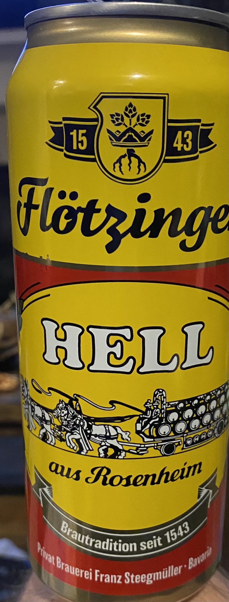 Flotzinger Hell beer Label Full Size