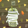 450 North SLUSHY XL Yummy Mummy beer Label Full Size