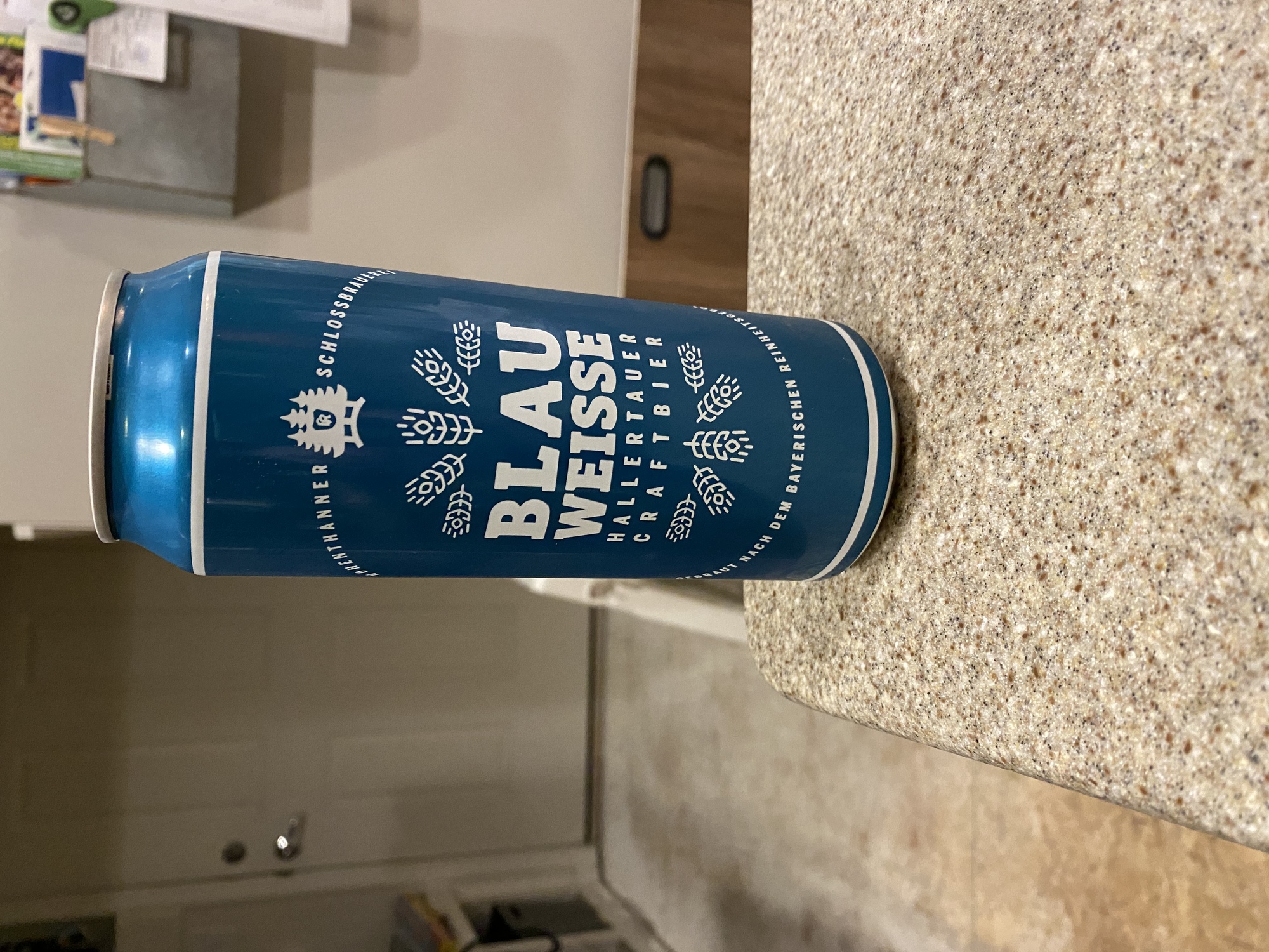 Hohenthanner Blau Weisse beer Label Full Size