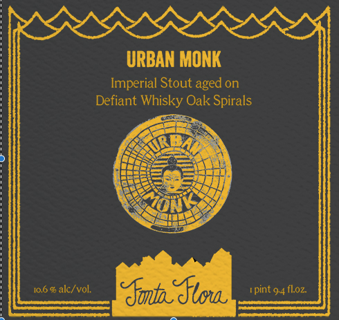 Fonta Flora Urban Monk beer Label Full Size