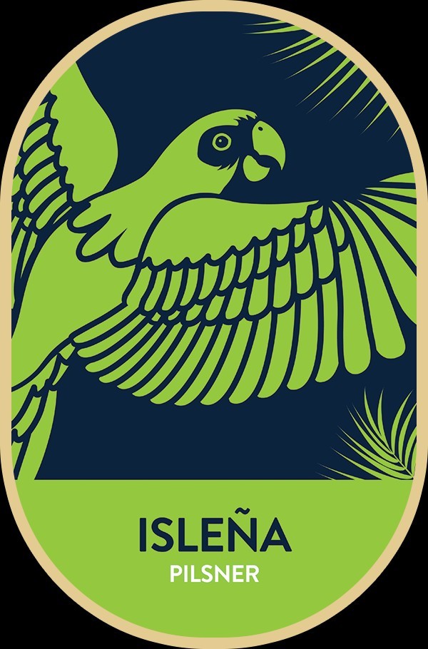 Del Oeste Isleña beer Label Full Size