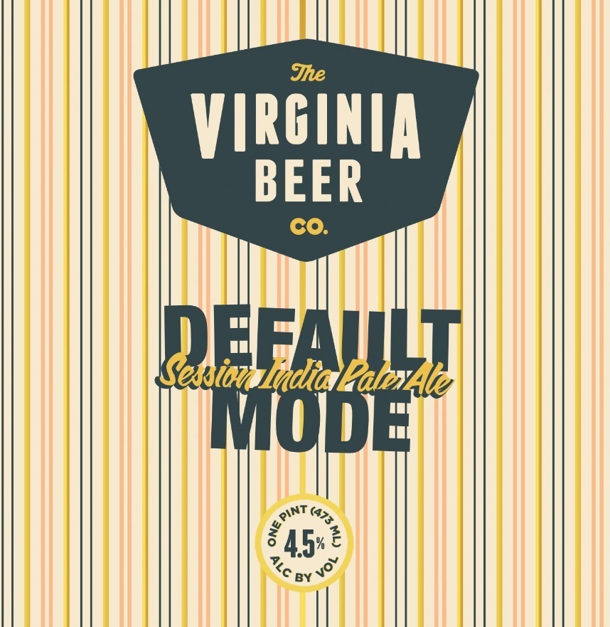 Virginia Beer Co. Default Mode beer Label Full Size