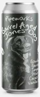Pipeworks Barrel Aged Jones Dog beer Label Full Size