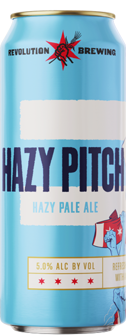 Revolution Hazy Pitch beer Label Full Size